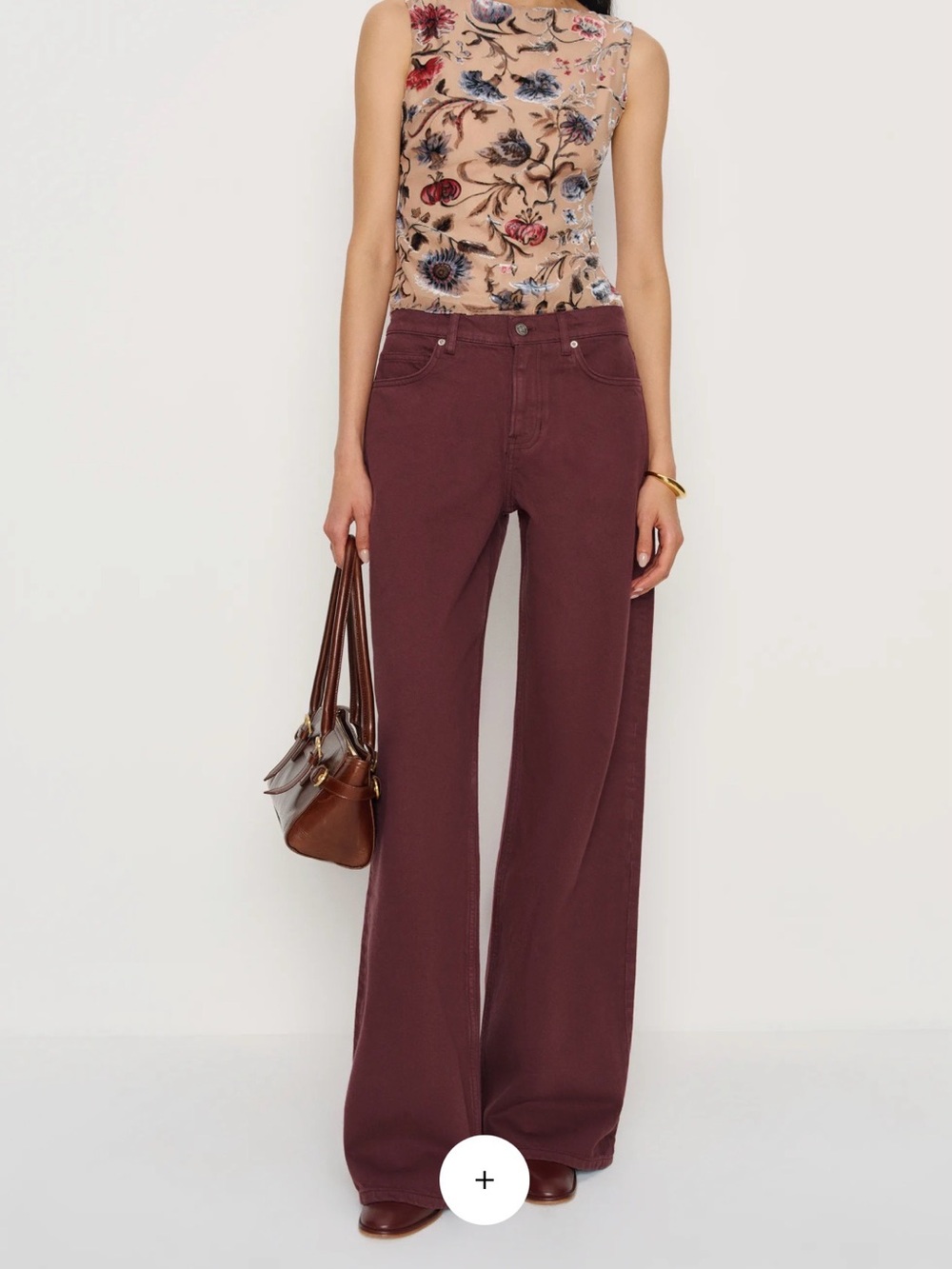 NWT Reformation Cary Low Rise Slouchy Wide Leg Jeans